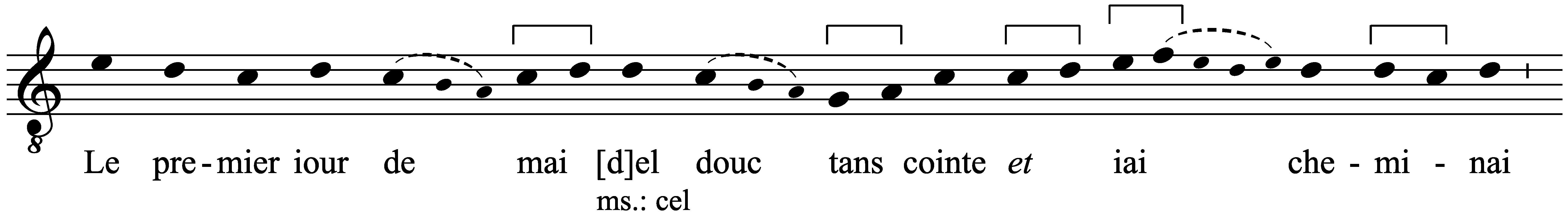 Work musical notation